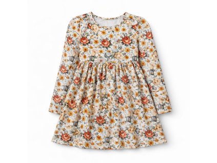 saty ecru meadov dlhy rukav