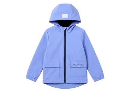 Detská softshellová bunda sky blue s kapucňou – Moonrise Fashion