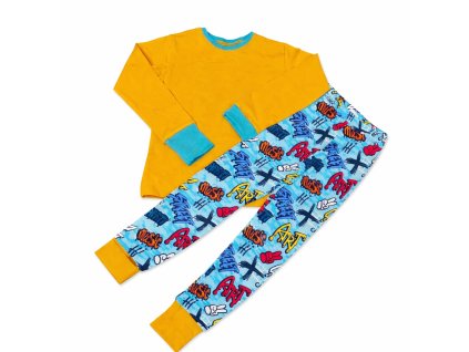 detske rastuce pyzamko graffity