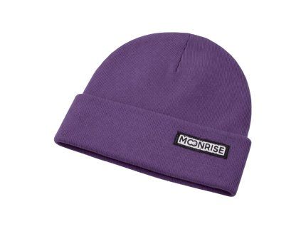 rebrovana ciapka dusty violet