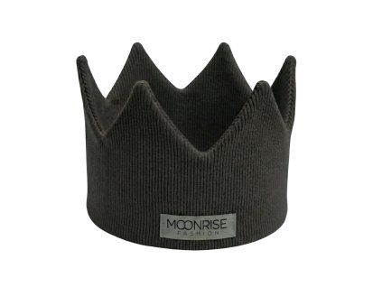 Detská rebrovaná korunka black