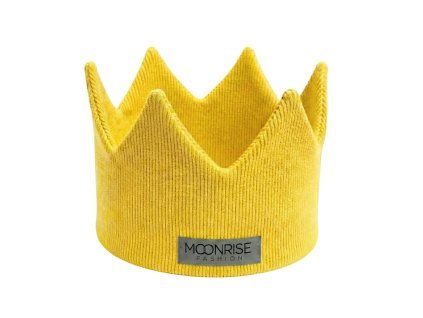 Detská rebrovaná korunka yellow