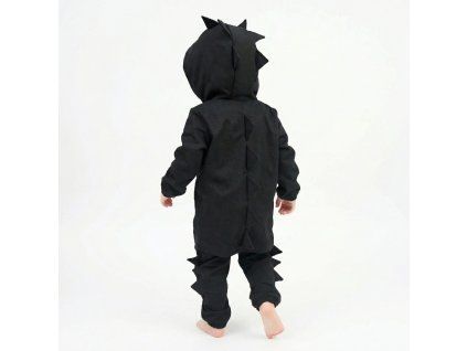 Detská softshell dino bunda black 2