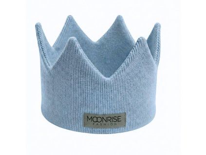 Detská rebrovaná korunka light blue