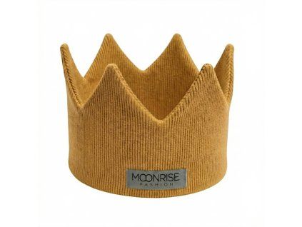 Detská rebrovaná korunka mustard