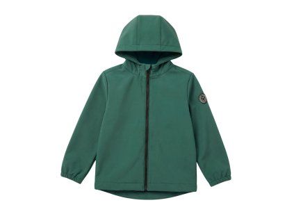Detská softshell bunda smiley basic forest green