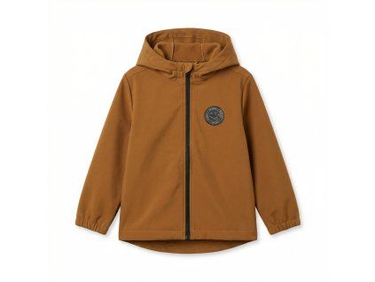 Detská softshell bunda smiley basic caramel