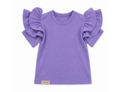 tricko s volanikom dark lavender