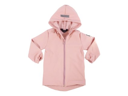 Detská softshell bunda - púdrovo ružová (Veľkosť 86)