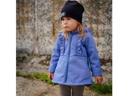Detská softshell bunda - ASYMETRIC PLUM (Veľkosť 80)