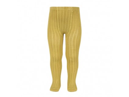 Detské pančuchy rebro - ochre (Veľkosť 1049)