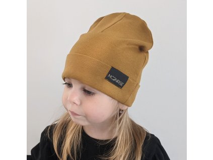 Detská čiapka organic - hazel (Veľkosť 2- obvod hlavičky cca. 45-47 cm)