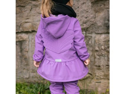 Detská softshell bunda - angel lila (Veľkosť 86)