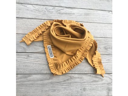 vyr 1717rebrovana organic satka s volanikom mustard