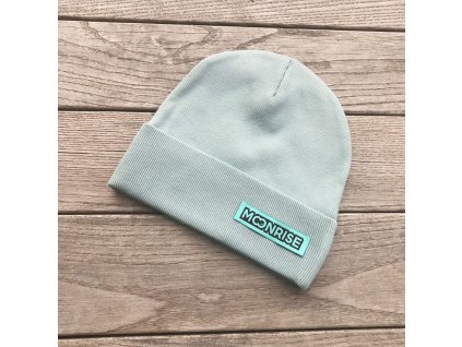Rebrovaná čiapka organic - mint (Veľkosť 2- obvod hlavičky cca. 45-47 cm)
