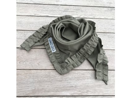 vyr 1729rebrovana organic satka s volanikom khaki