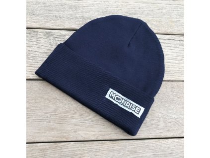 Rebrovaná čiapka organic - dark blue (Veľkosť 2- obvod hlavičky cca. 45-47 cm)