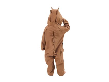 Prechodný softshell overal dino - cappuccino (Veľkosť 86)