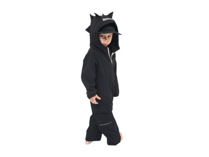 Prechodný softshell overal dino - black (Veľkosť 86)