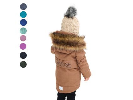 Detská zimná softshell bunda - look up at the stars - rôzne farby (Veľkosť 146   (+3,00 EUR (76,12 CZK) s DPH), Farba hnedá)