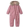 Detský zimný overal – Pink Ruffle moonrise