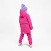 Predĺžený chrbát a manžety – detská softshellová bunda Fuchsia Pink
