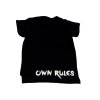 Tričko Own rules čierne (Veľkosť 74)