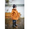 Detská softshell bunda s volánmi - caramel (Veľkosť 80)