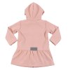 Detská softshell bunda s volánmi - púdrovo ružová (Veľkosť 80)