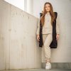 Dámske oversize tepláky - light nude (Veľkosť S)