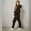 Dámske oversize tepláky - black (Veľkosť S)