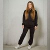 Dámske oversize tepláky - black (Veľkosť S)