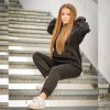 Dámske oversize tepláky - black (Veľkosť S)