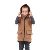 Detská softshell vesta never give up - cappuccino (Veľkosť 170   (+5,00 EUR (126,04 CZK) s DPH))