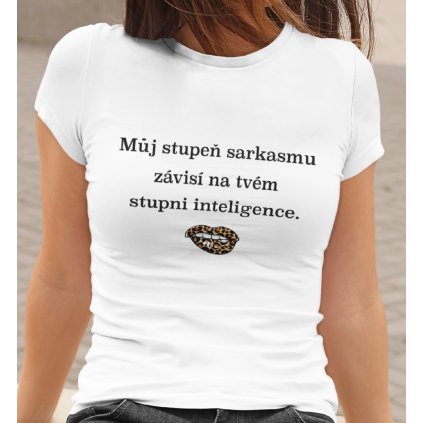 mockup of a woman wearing a crewneck t shirt 2015 el1