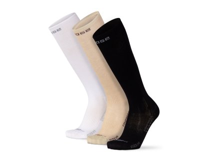 Kompresní podkolenky Compress TRAVEL (Barva Bílá, Velikost XXXL)