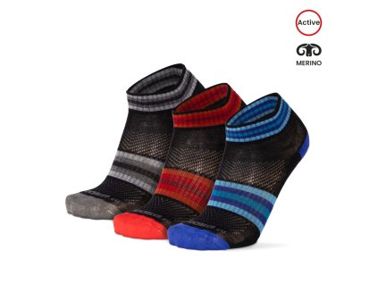 Merino ponožky LUZY DASH (Barva Šedá, Velikost S)