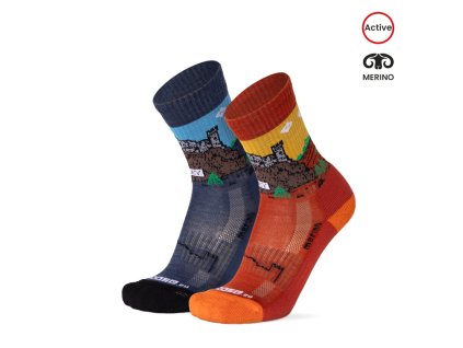 Merino ponožky TATRAN TROSKY (Barva Modrá, Velikost S/38-39)