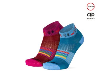 Merino ponožky LUZY MAPA (Barva Modrá, Velikost S/38-39)