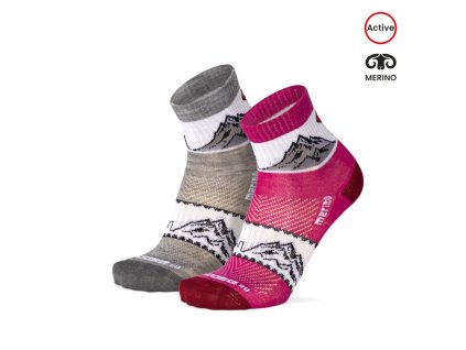 Merino ponožky ORLIK KUDYTUDY (Barva Šedá, Velikost S/38-39)