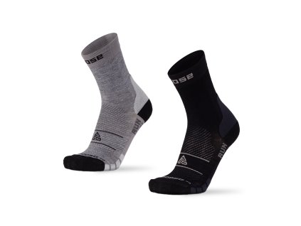 Zimní běžecké ponožky RUN Merino (Barva Černá, Velikost L)