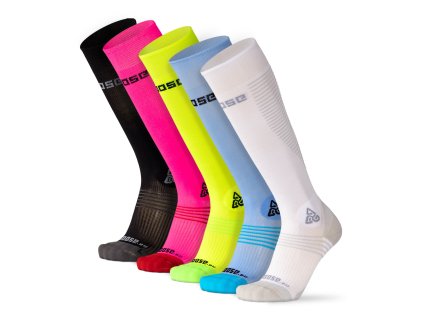 Kompresní podkolenky Compress DRIVE (Barva Bílá, Velikost M)