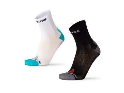 Celoelastické běžecké ponožky SPRINT (Barva Bílá, Velikost XS)
