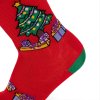 Merino ponožky BESKYD XMAS (Barva Červená, Velikost S/38-39)