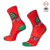 Merino ponožky BESKYD XMAS (Barva Červená, Velikost S/38-39)