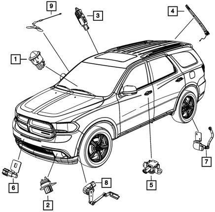 Dodge Durango WD (2011-....) Instrukcje obsługi, katalog części