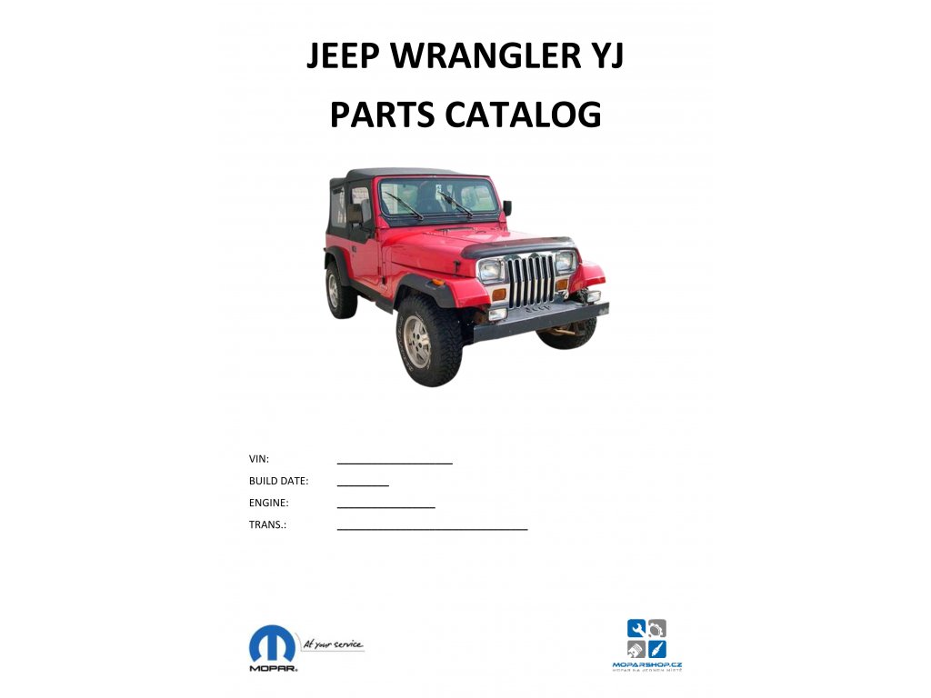 Jeep Wrangler YJ Parts catalog / Parts catalog 