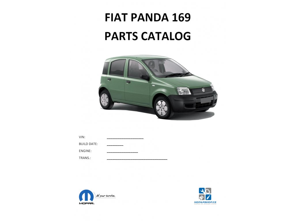 Fiat Panda 169 Teilekatalog / Teilekatalog - Moparshop-parts.de