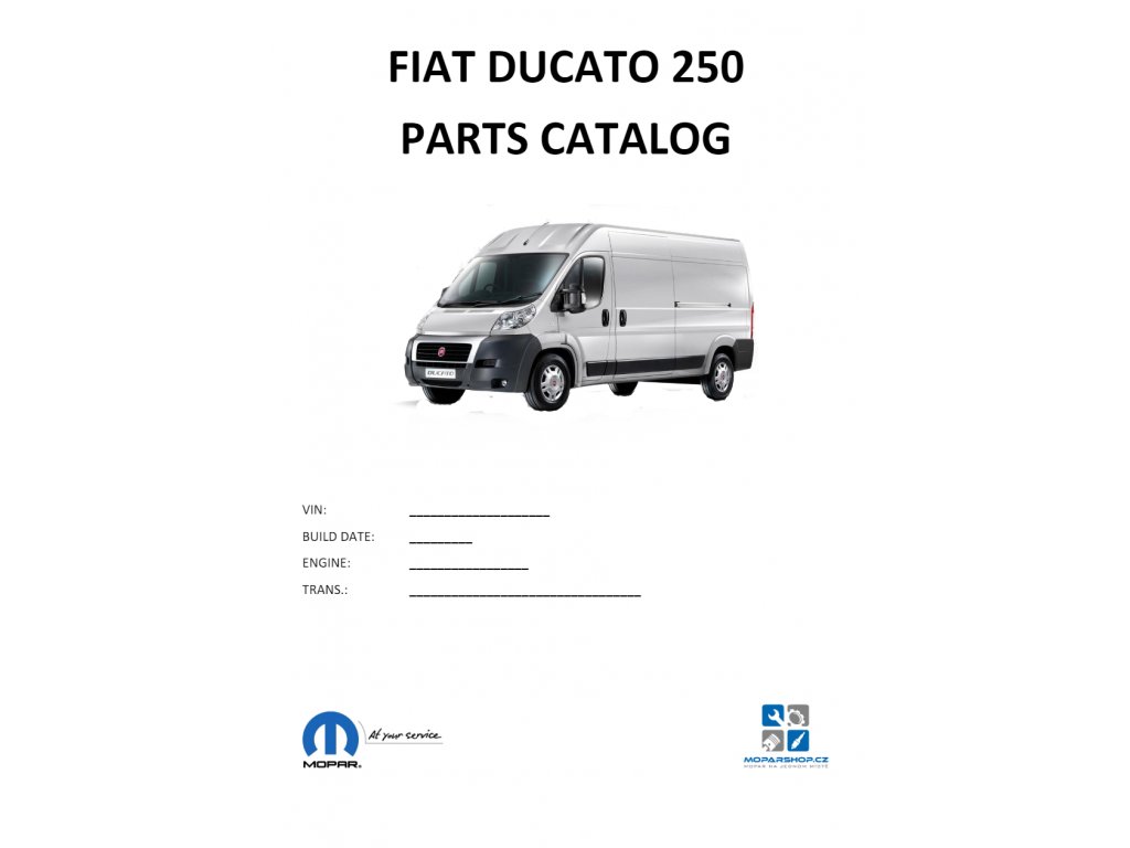 Fiat Ducato 250 Teilekatalog / Teilekatalog - Moparshop-parts.de