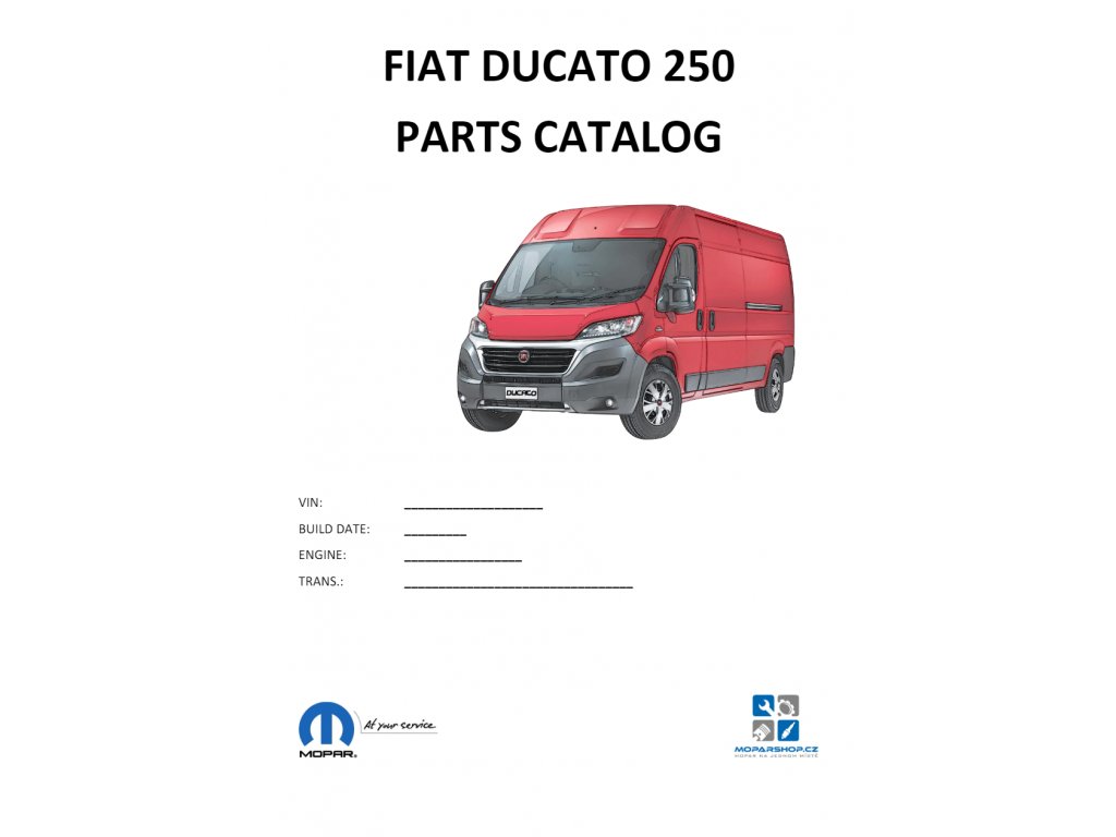 Fiat Ducato 250 Teilekatalog / Teilekatalog - Moparshop-parts.de